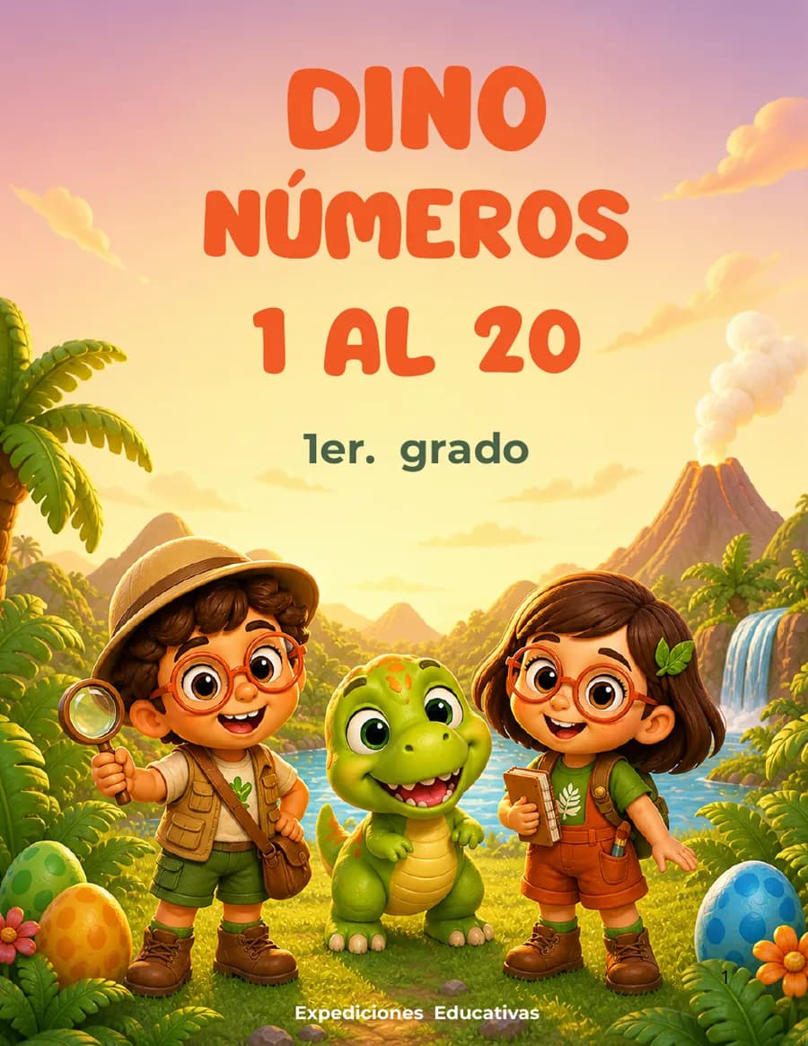 Portada de Dino Números 1 al 20