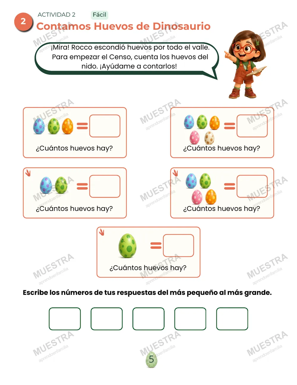 Dino Números — Página 5
