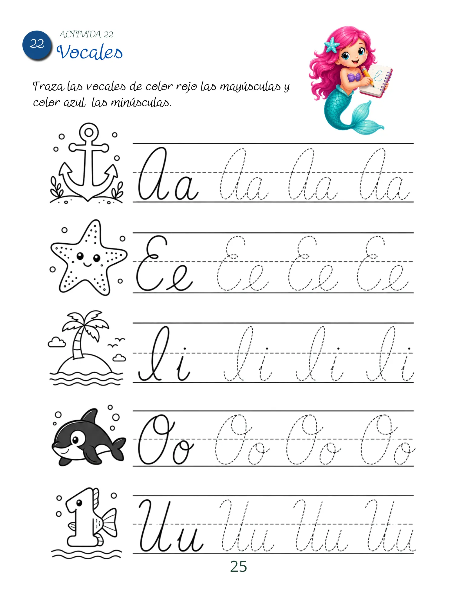 Libro de Trazo: Letras en Cursiva — Página 4